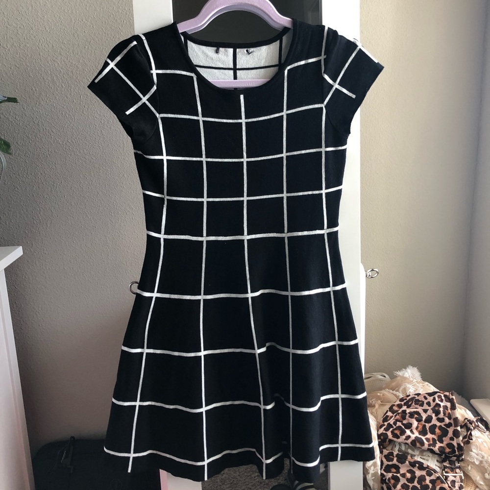Black Plaid Dress